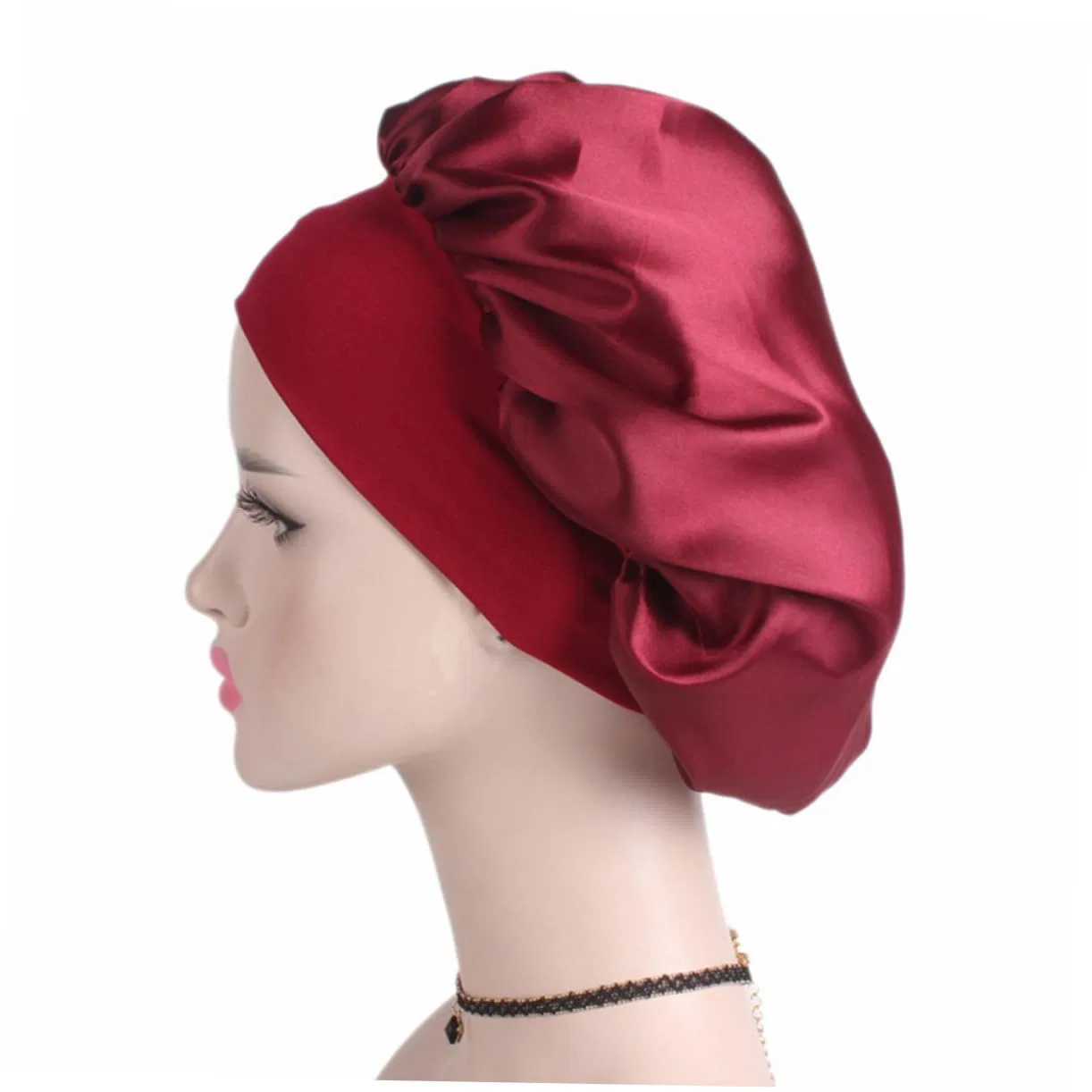 Шапочка для душа Satin, Amosfun, набор 6 шт, 30x30 см, красный — фото 3