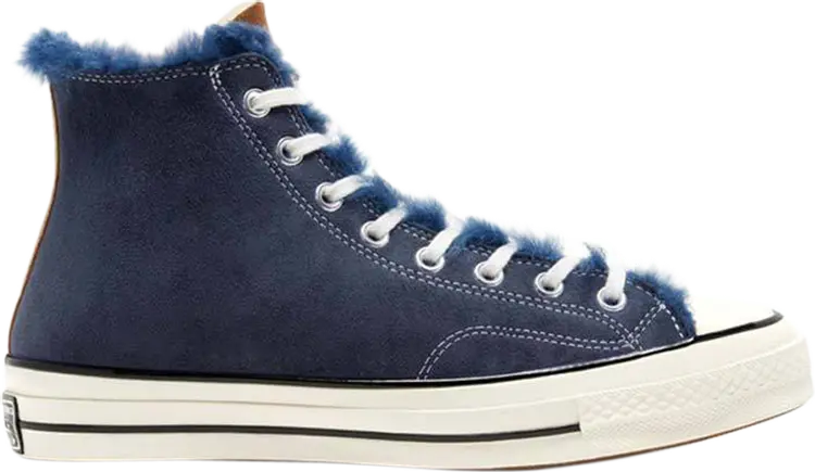 

Кроссовки Converse Tri Panel x Chuck 70 Hi Navy Shearling, розовый