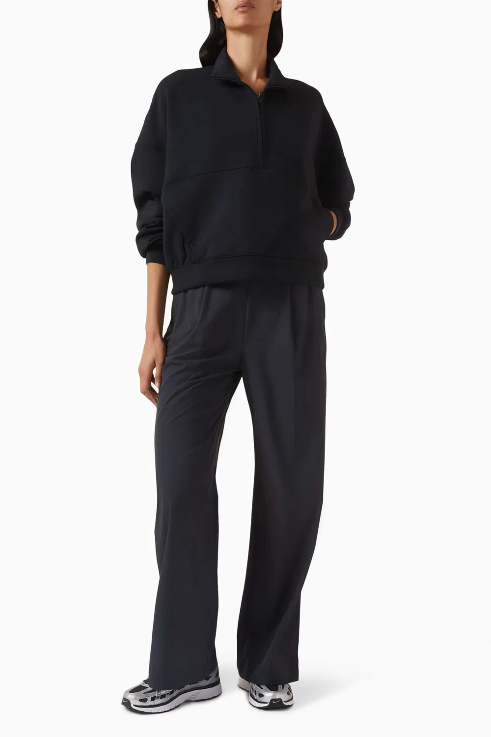 Топ оверсайз с технологией Dri-FIT Nike, черный — фото 2