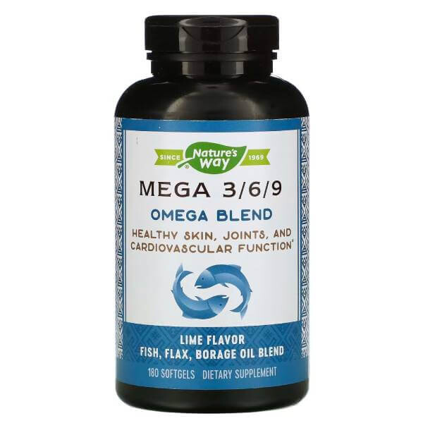 

Омега смесь Nature's Way Mega 3/6/9, 180 капсул