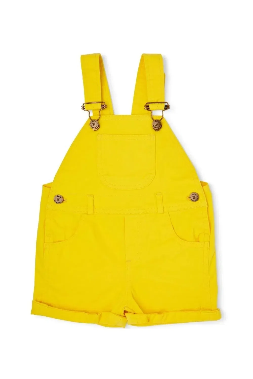 Детские джинсовые шорты-комбинезон Dotty Dungarees, Yellow
