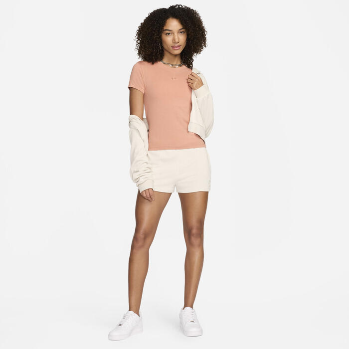 Футболка Nike W Sportswear Chill Knit, розовая, женская — фото 3