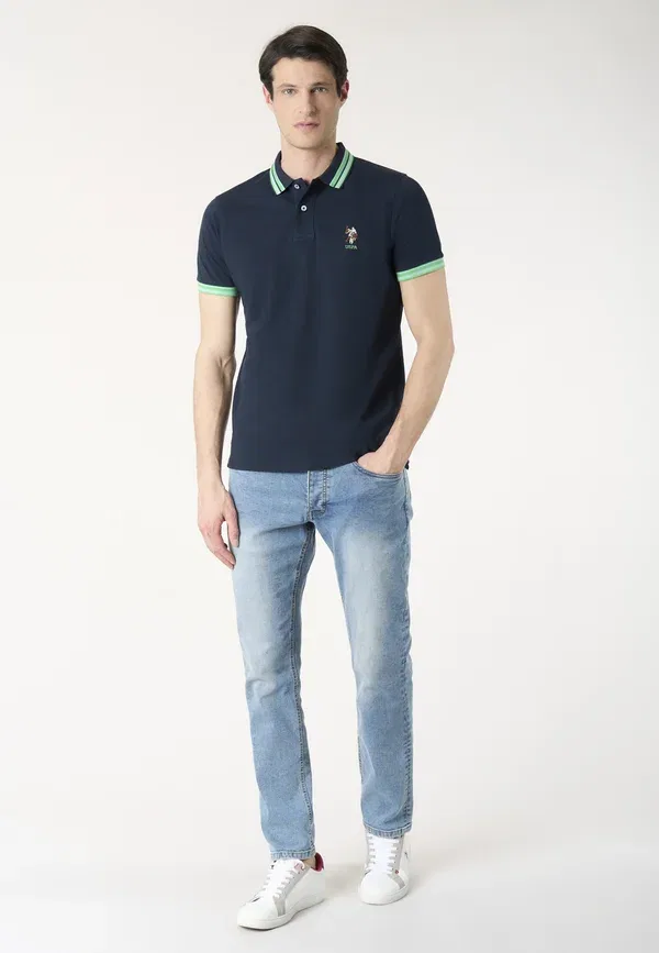 Футболка поло из хлопка Polo shirt U.S. Polo Assn., синий — фото 2