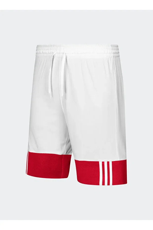 Детские спортивные шорты для девочек с принтом Elastic Waist Red-White Adidas, Red - White — фото 3