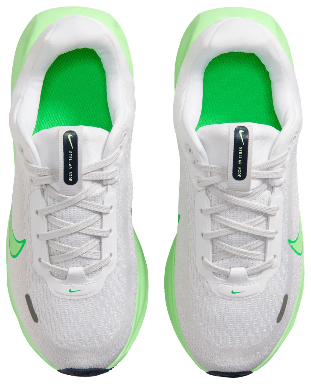 Детские кроссовки для мальчиков с амортизацией ComfiRide Nike Stellar Ride Nike, Photon Dust/White/Illusion Green — фото 4