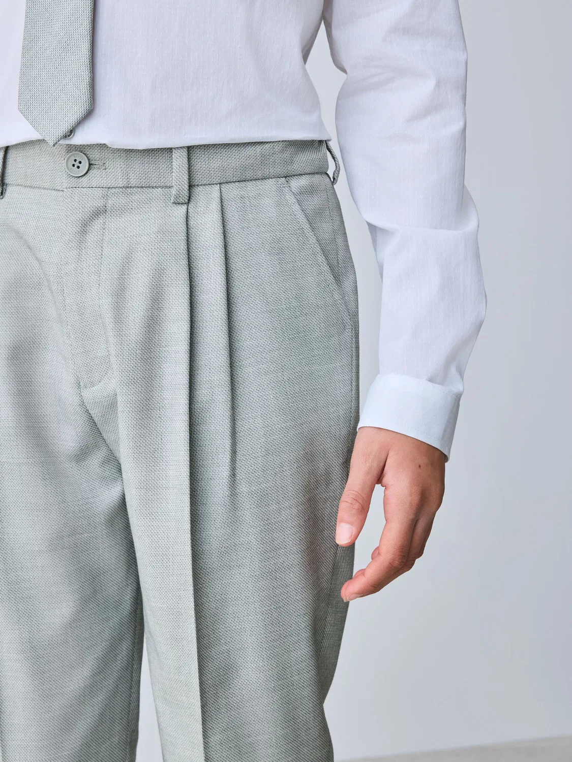 Брюки классические, модель Suit Trousers Baker by Ted Baker, серый — фото 3