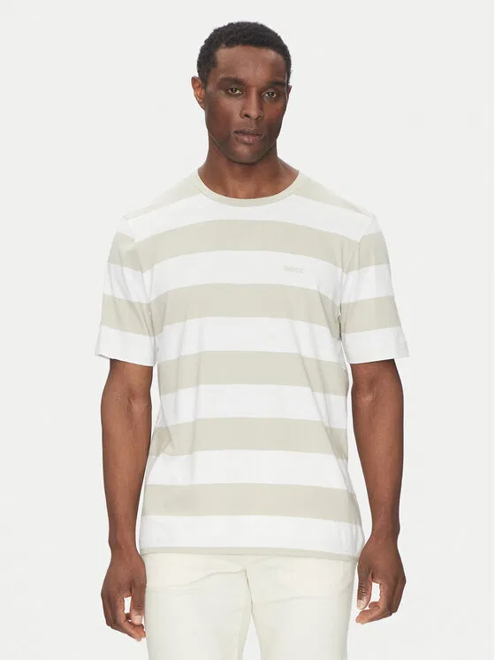 Футболка relaxed fit TalesStripe Boss, бежевый