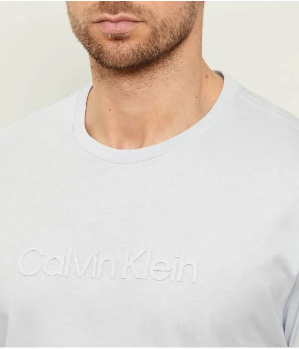Мужская футболка хлопковая Calvin Klein, Azzurro — фото 4