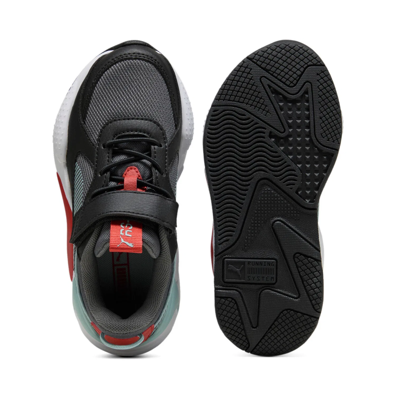 Детские кроссовки с ретро-стилем Puma RS-X AC + PS, Grau — фото 3