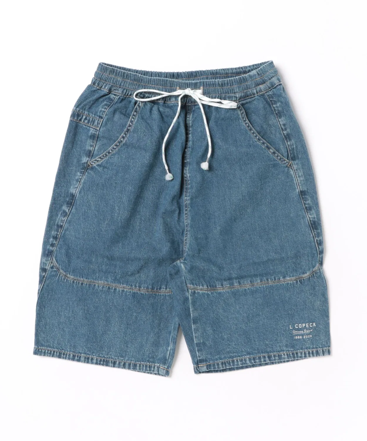 Детские шорты из денима Light Denim L.COPECK, Navy