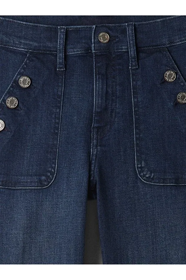 Женские джинсы скинни Gap, Navy Blue-000 — фото 4