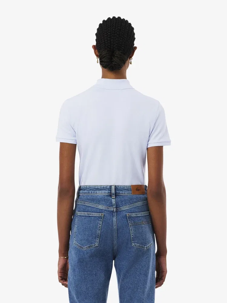 Футболка поло LACOSTE Mini Pique Slim Fit, Lavender — фото 3