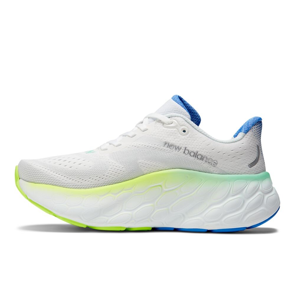 Кроссовки New Balance Fresh Foam X More v4, белый/синий/зеленый — фото 3