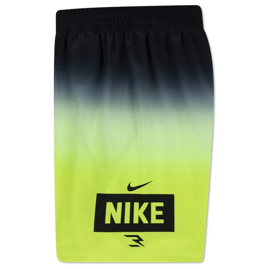 Детские спортивные шорты с градиентом RWB Gradient Mesh Short Nike, Желто-черный — фото 2