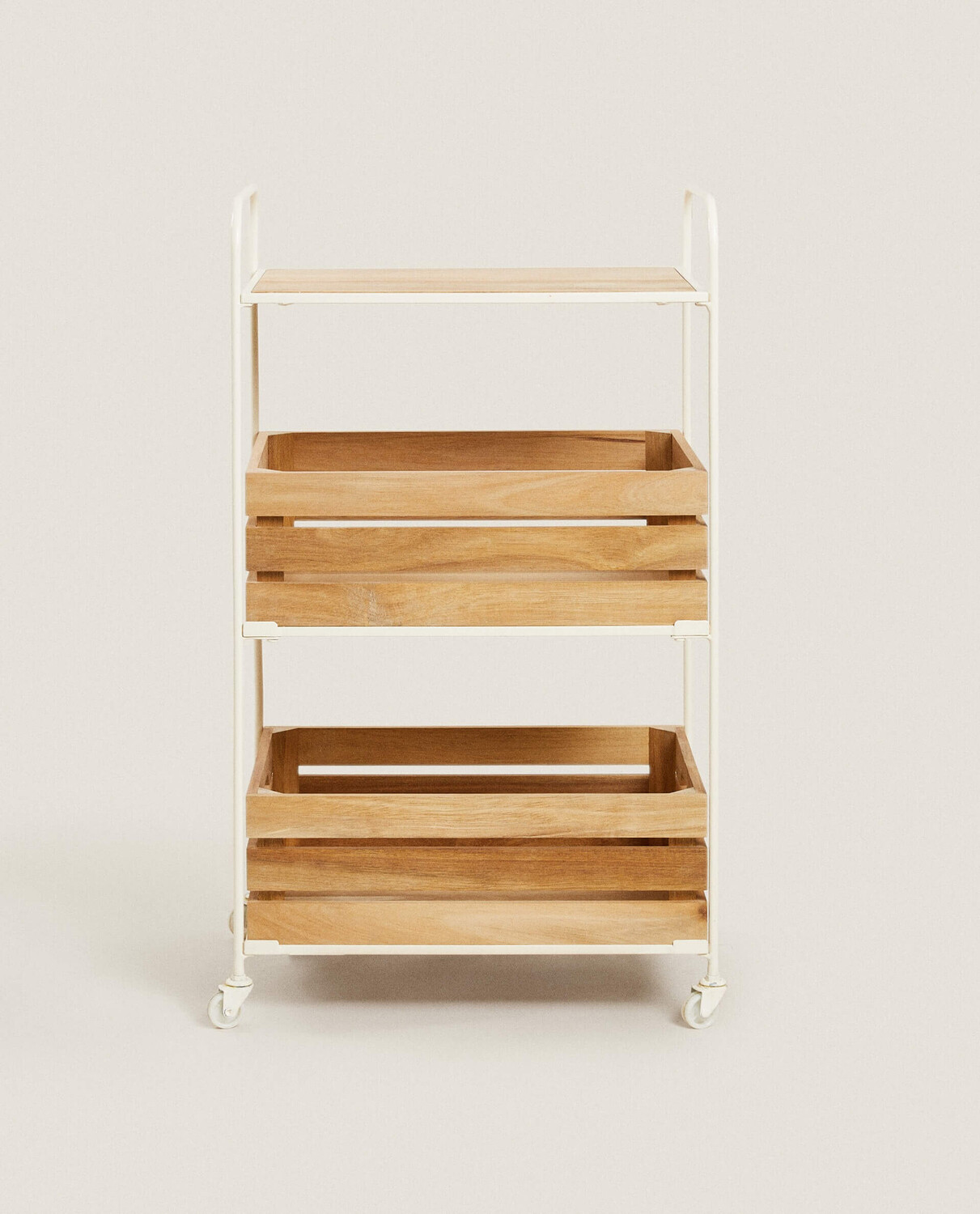 

Этажерка Zara Home Wood And Metal Storage, бежевый/дерево