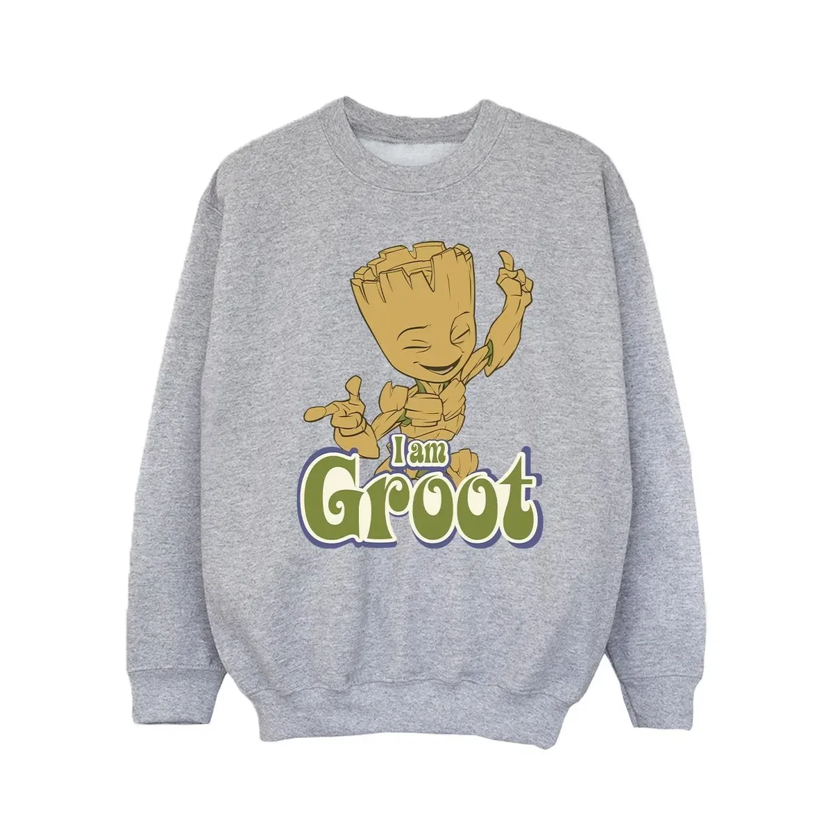 Свитшот с принтом Groot dancing Guardians Of The Galaxy, Grey — фото 2