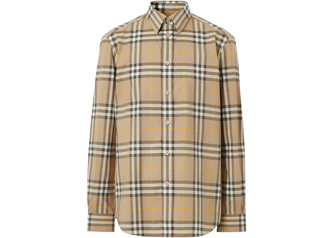 Мужская рубашка хлопковая Burberry Shirt, Truffle