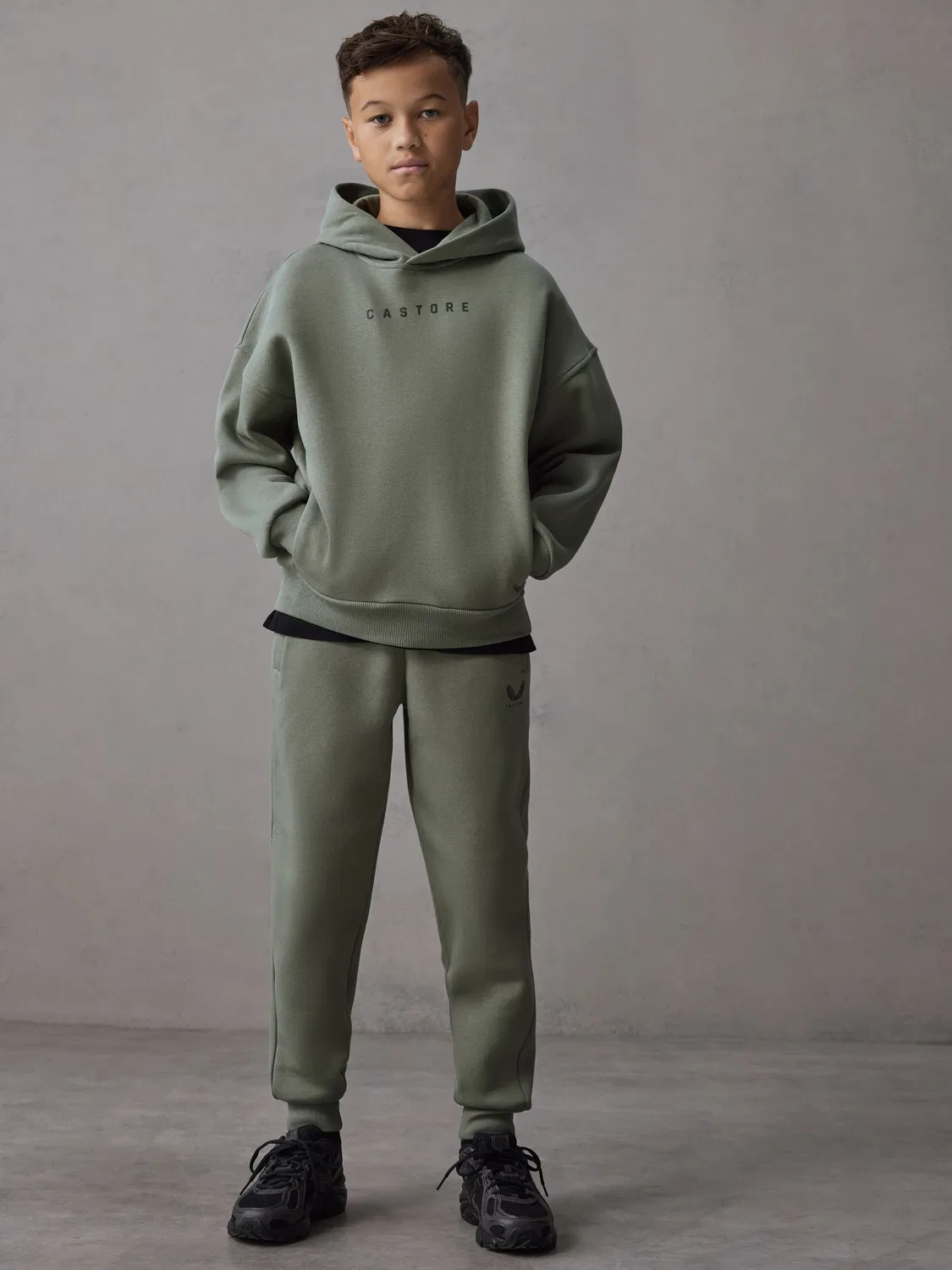 Спортивный костюм Oversized Castore, хаки