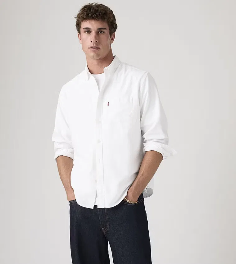 Рубашка с нагрудным карманом Classic One Pocket Standard Fit Levi'S, белый
