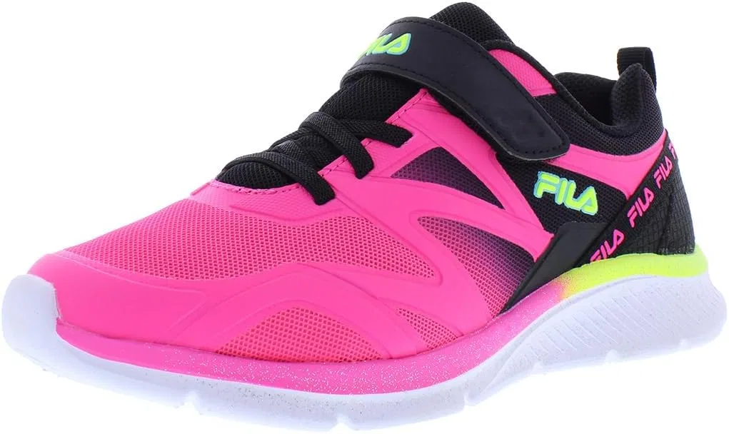 Детские кроссовки для девочек Galaxia 5 Strap Fila, Fuchsia/Black/Lime