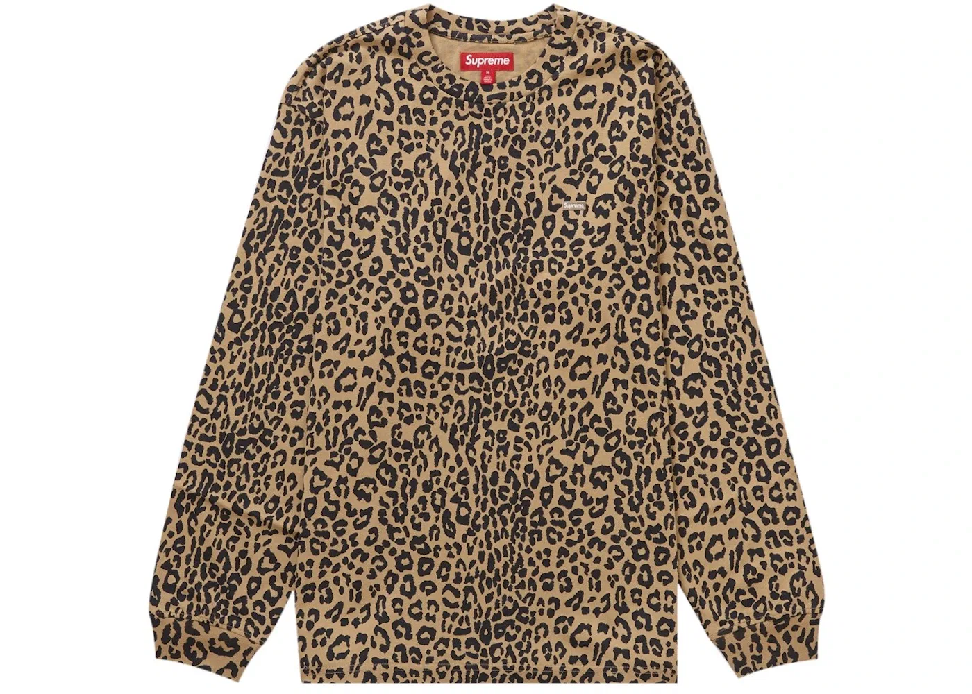 Мужская футболка с длинным рукавом Supreme Tee, Leopard