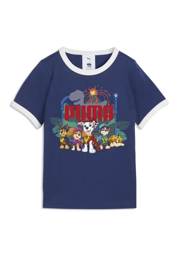 Футболка с принтом Paw Patrol Ringer-t-Shirt Puma Blue Jewel, синий — фото 4