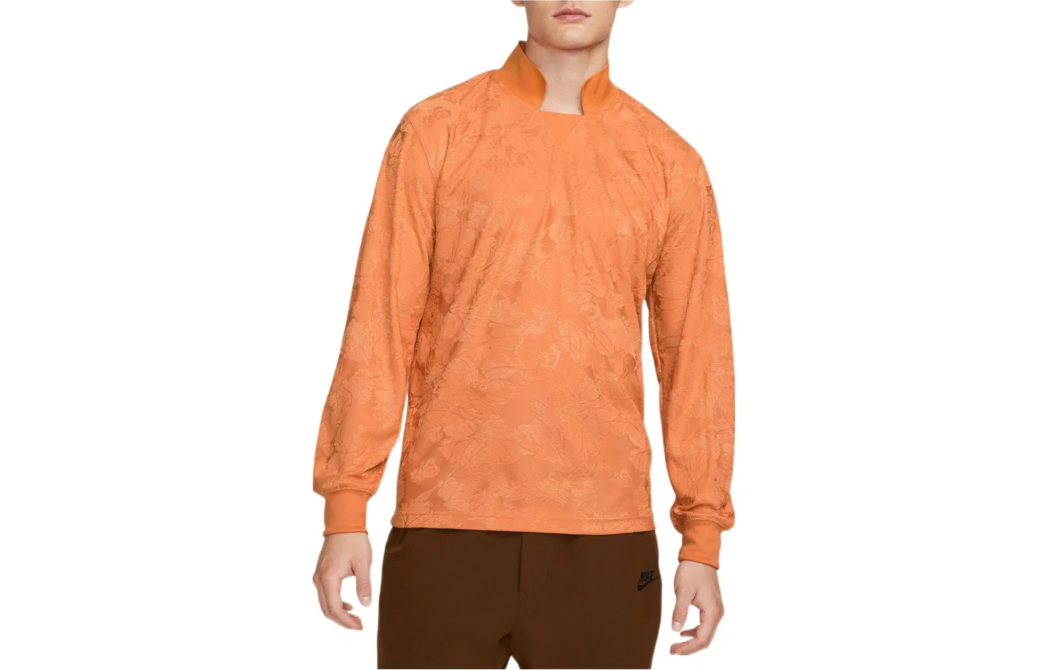 Мужская футболка с воротником-стойкой Nike Hot Spicy Curry Yellow