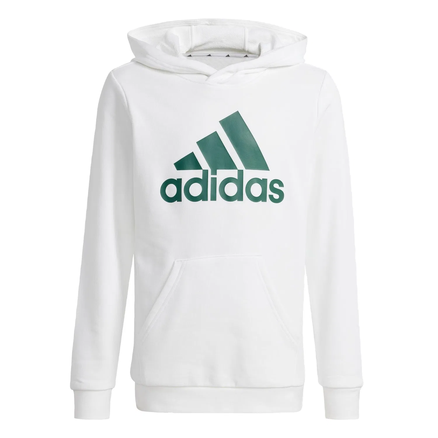 Детское хлопковое худи Big Logo Essentials Cotton Adidas, Weiss Grun — фото 2