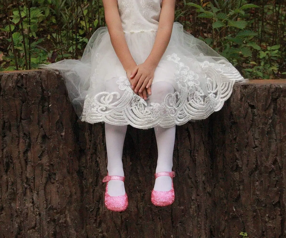 Детские балетки для девочек с принтом Princess Jelly GUGUYeah, Pink — фото 2