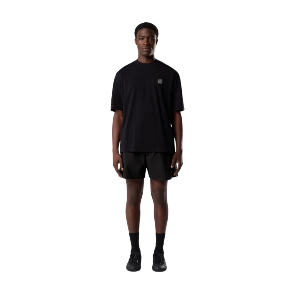 Мужская футболка Stone Island Regular-fit With Compass Patch, черный
