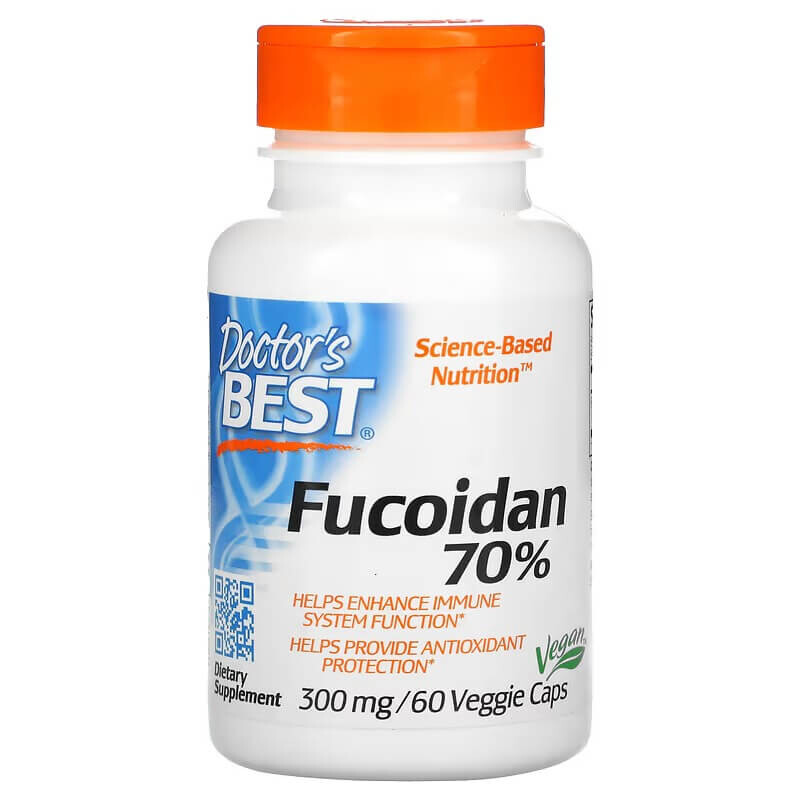 

Фукоидан 70% Doctor's Best, 60 таблеток