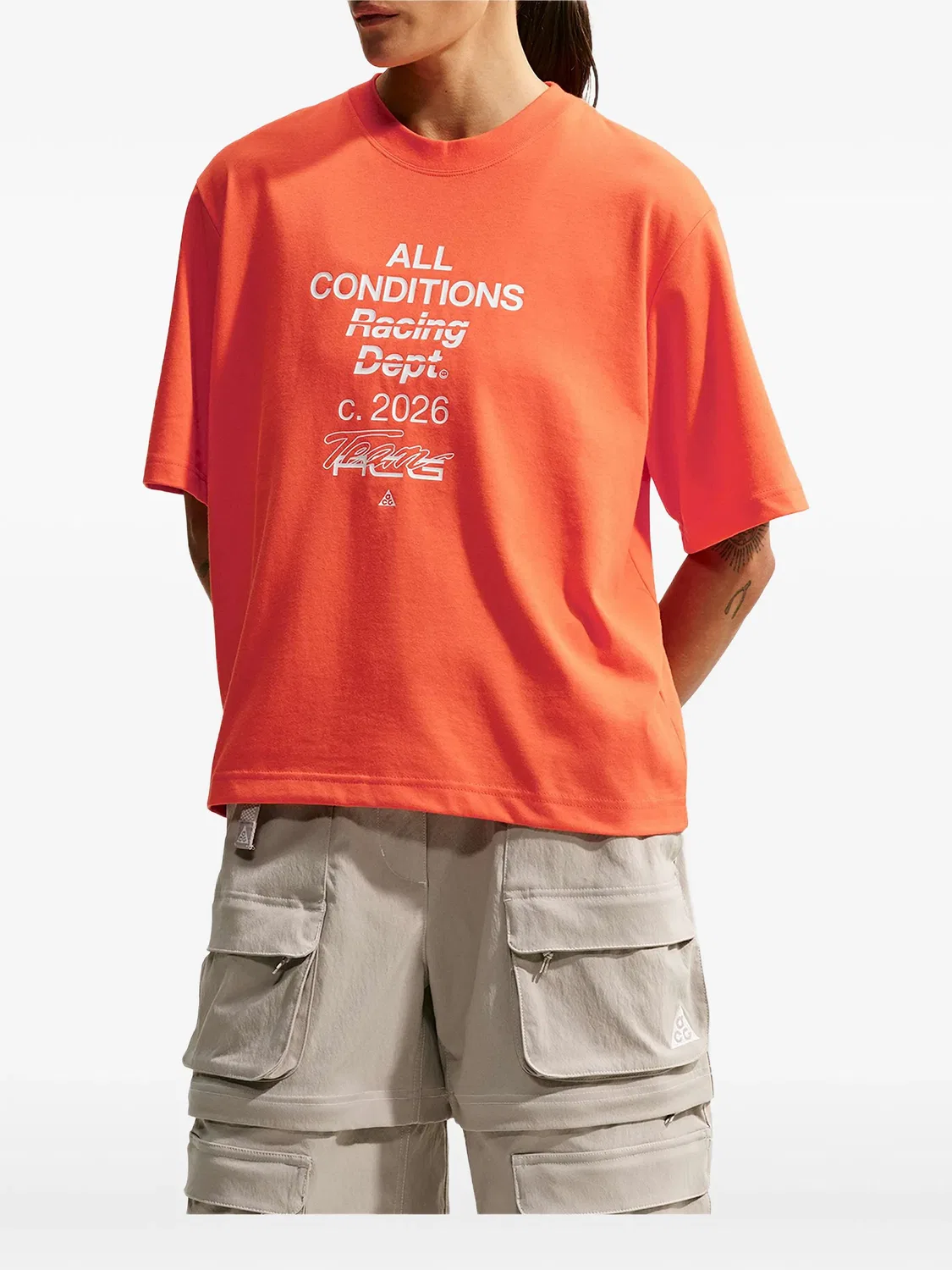 Майка Dri-FIT оранжевая Nike, оранжевый