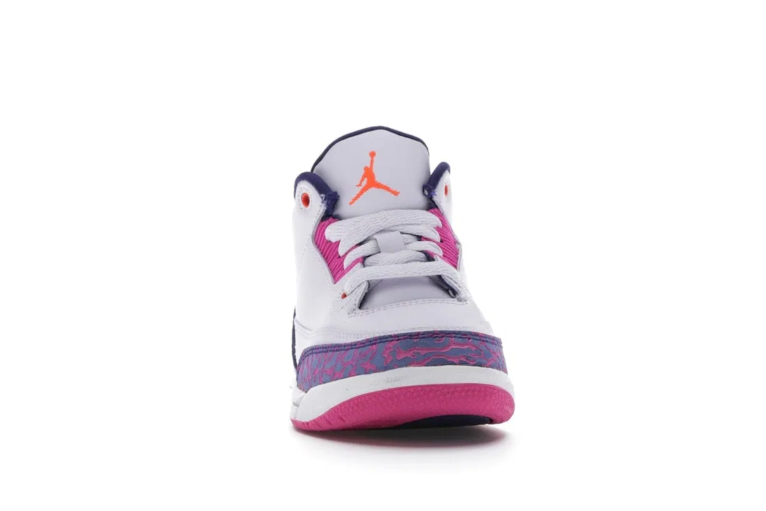 Детские кроссовки Lifestyle Jordan 3 Retro Barely Grape, Barely Grape/Hyper Crimson-Fire Pink — фото 2
