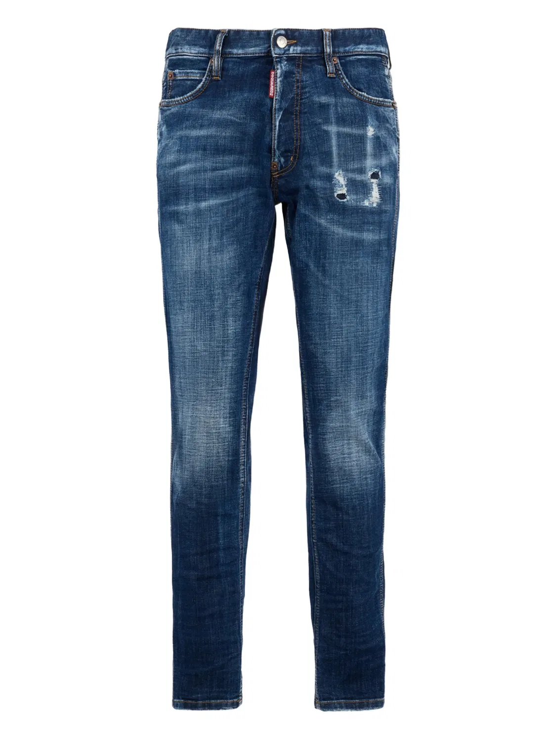 Мини-джинсы Teddy с эффектом потертости DSQUARED2, синий