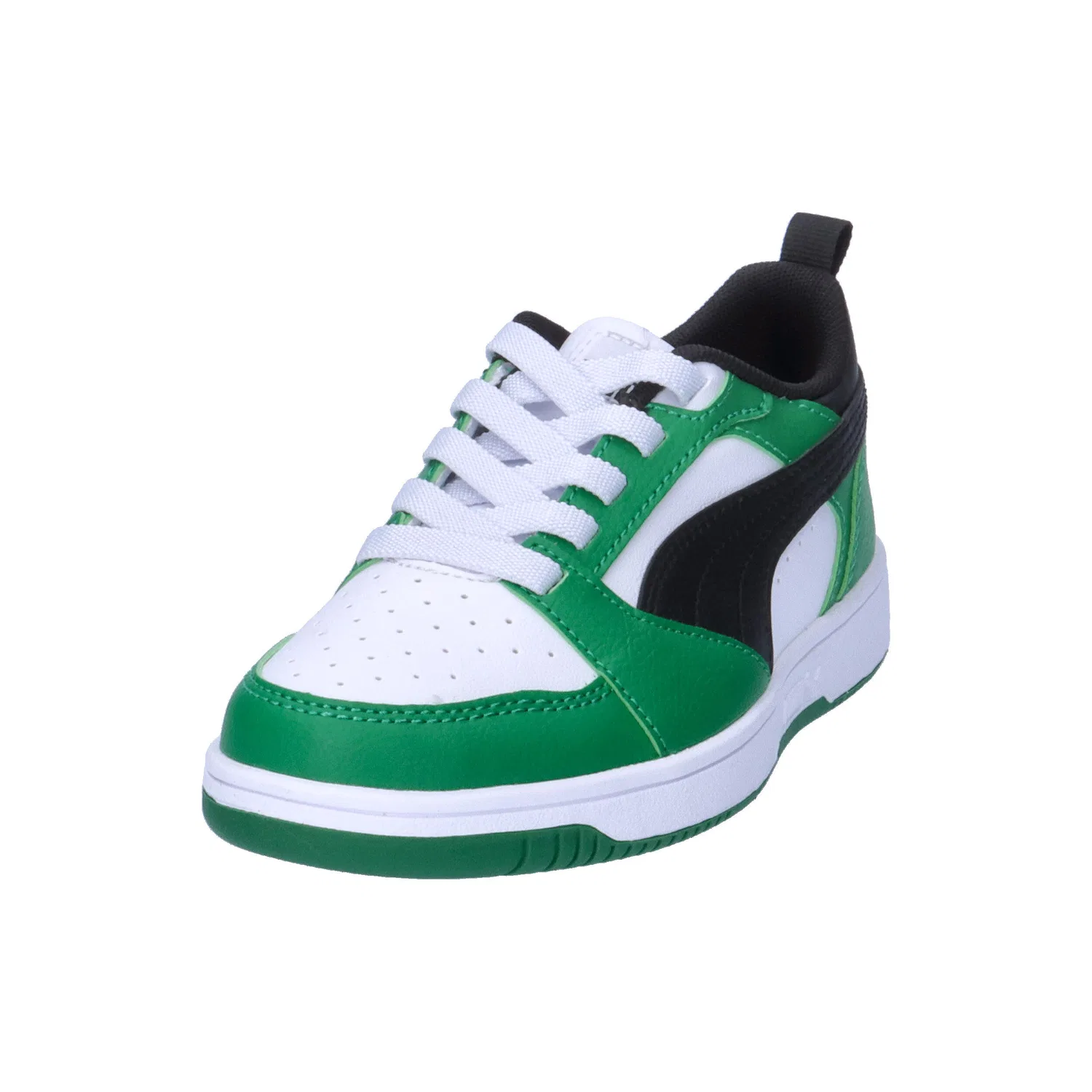 Детские кроссовки с утеплением Rebound V6 Lo AC PS Puma, Weiss Grun — фото 4