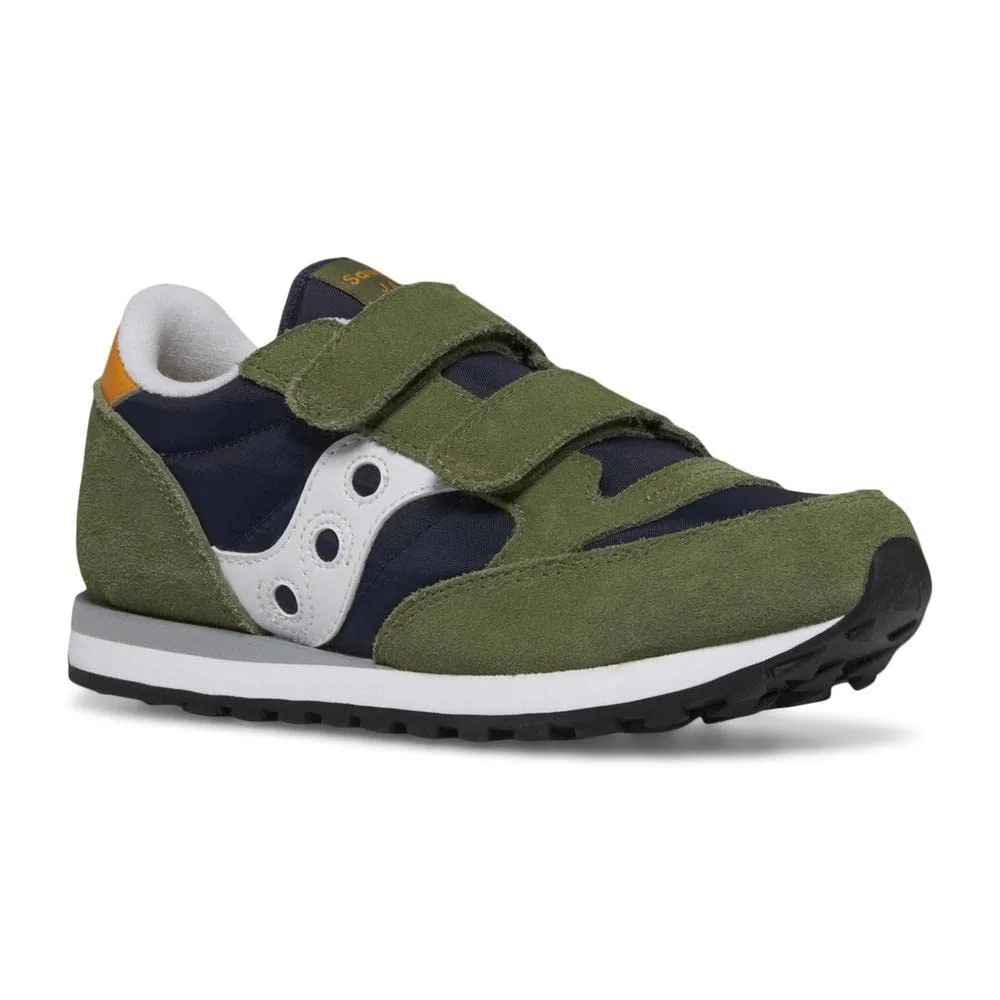 Детские кроссовки для мальчиков и девочек с закрытым носком Jazz Original Saucony, Olive Navy Gold 08