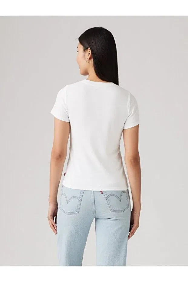 Женская хлопковая футболка с коротким рукавом Serif 1873 Levi'S, Whites — фото 2