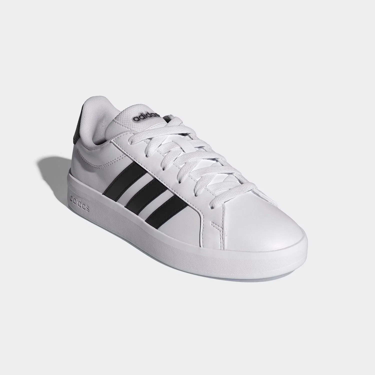 Детские кроссовки с тремя полосками Adidas Grand Court 3.0, Cloud White/Core Black/Ftwr White