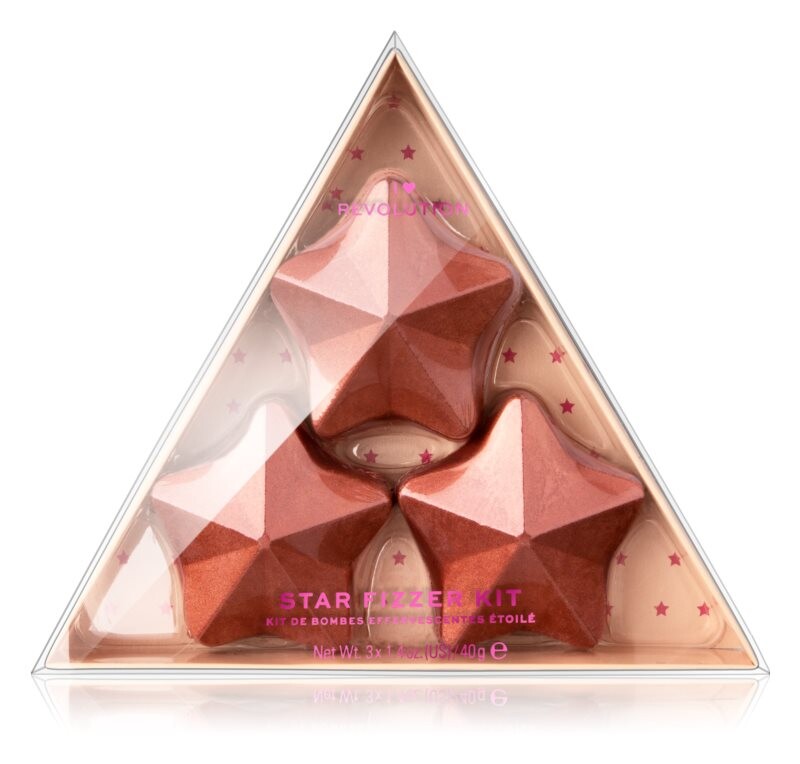 

Красочные шипучие таблетки для ванн I Heart Revolution Fizzer Kit Star