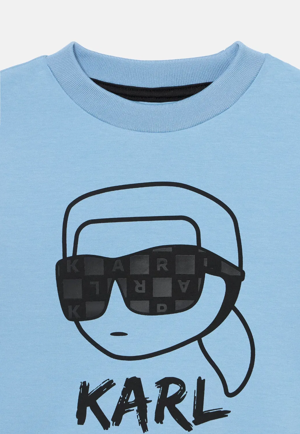 Детский костюм унисекс - толстовка Karl Lagerfeld Kids, Pale Blue/Sand — фото 4