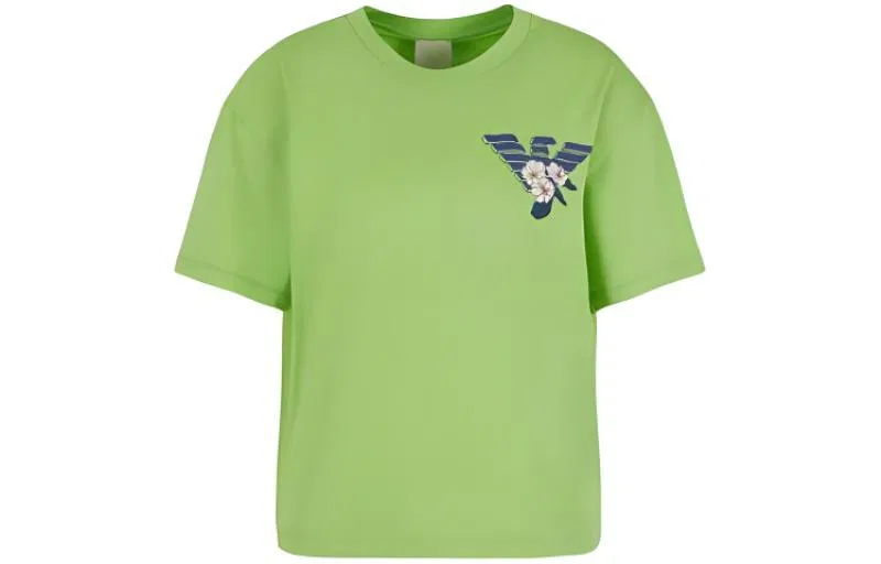 Женская футболка с длинным рукавом EMPORIO ARMANI, Green