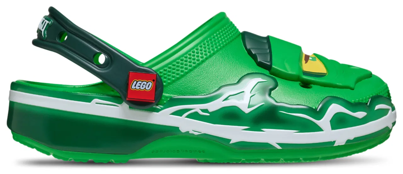 Детские клоги для мальчиков с принтом Ninjago Crocs, Green/Multi — фото 2