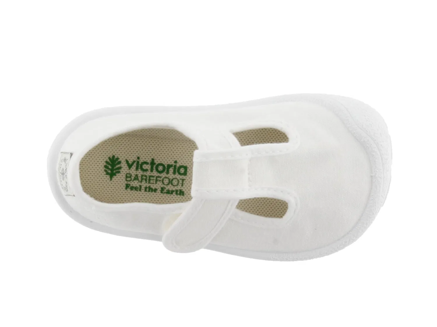 Детские сандалии для мальчиков из переработанного хлопка Barefoot Woods Victoria, White — фото 4