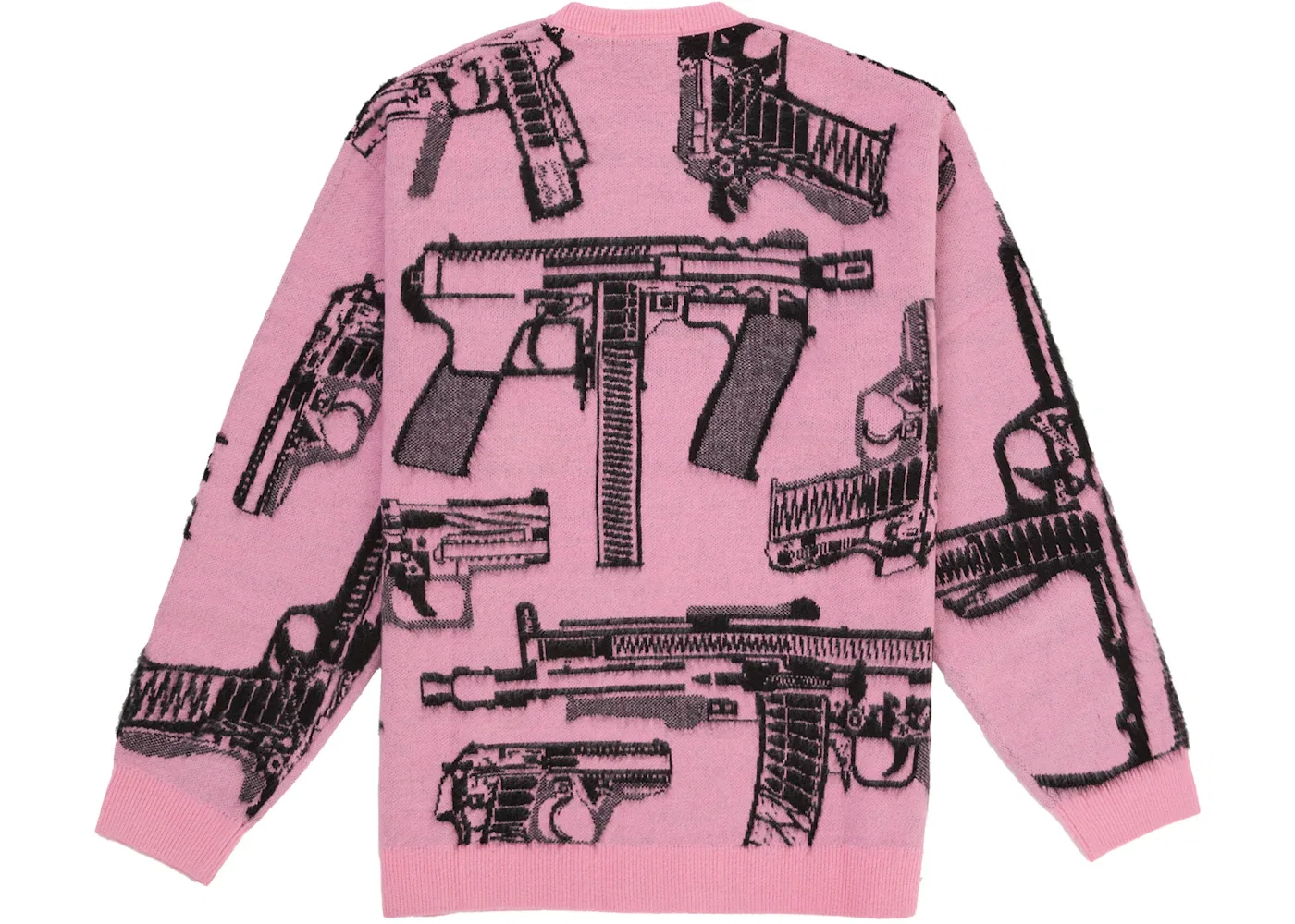 Мужской свитер с принтом Supreme Guns Sweater, Pink — фото 2