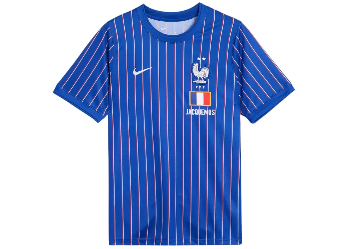 Мужская футбольная футболка с дизайном Jacquemus Nike, Game Royal University Red White