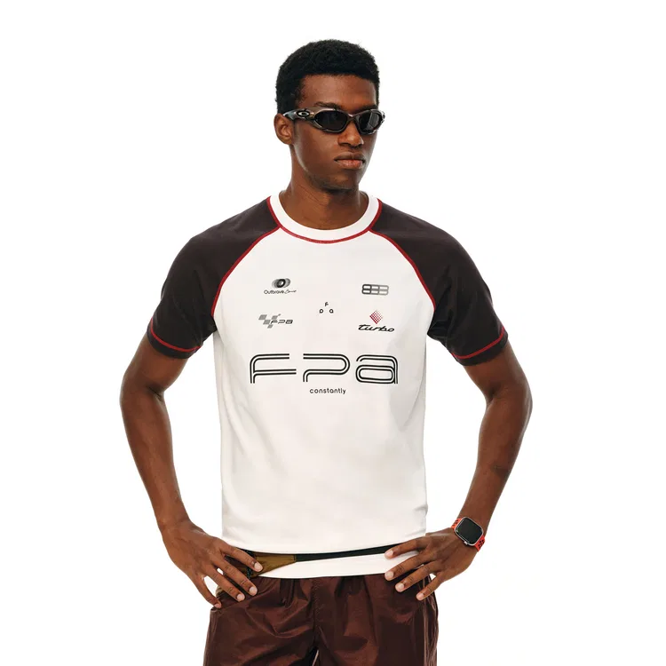 Футболка детская с принтом FPA COOLMAX T Shirts Unisex Crew Neck Moderate Straight Fit, Белый