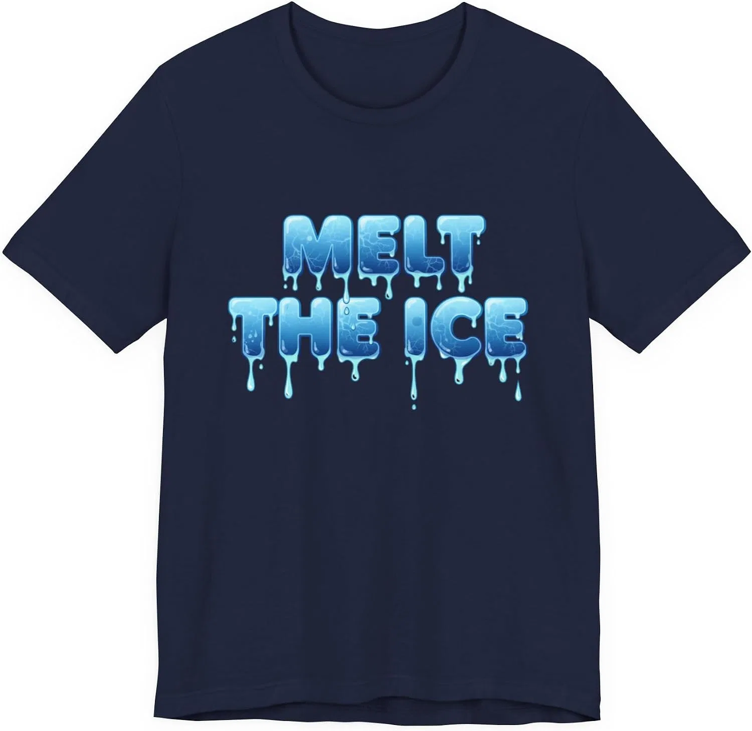 Мужская футболка с принтом Anti Ice Bella+Canvas, Navy
