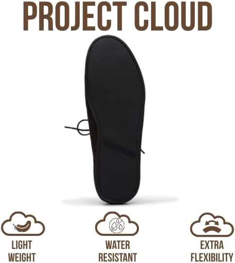 Мужские лоферы Project Cloud из 100% натуральной кожи - повседневные туфли для мужчин с мягкой стелькой, нескользящие мужские лоферы, классическая обувь - водоотталкивающие лоферы для мужчин (Денвер), коричневый — фото 4