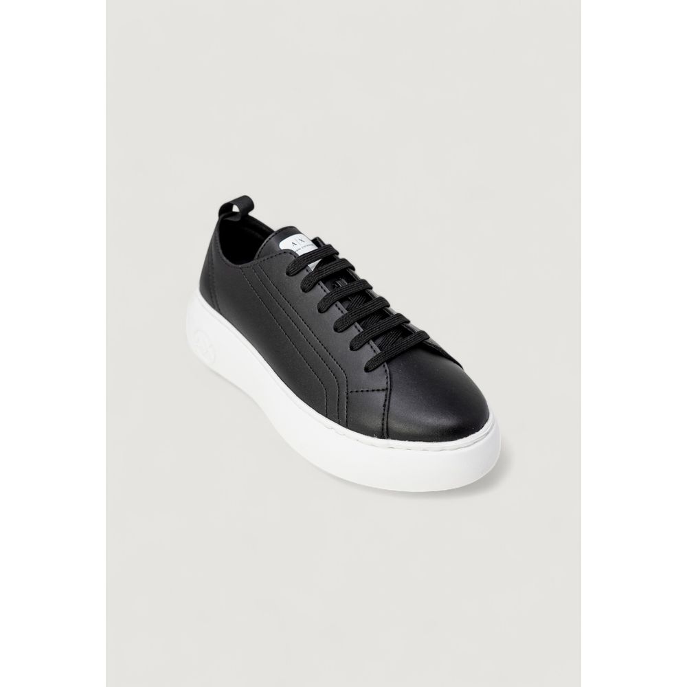 Черные кроссовки из искусственной кожи Armani Exchange, черный — фото 4