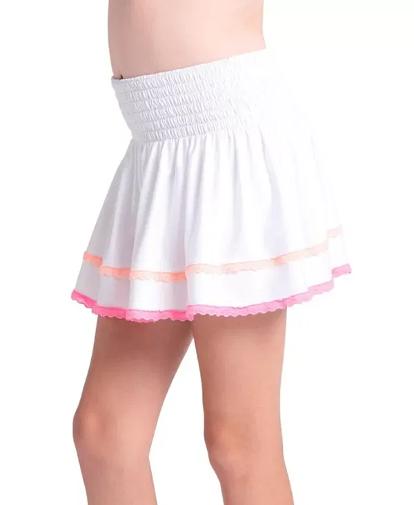 Детская юбка для девочек с оборками Smocked Frill Skirt Lucky In Love, белый — фото 3